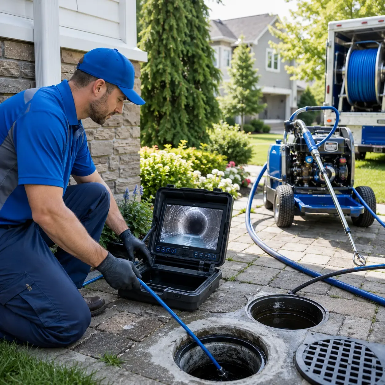 Outdoor drain cleaning professionals serving Mount Vernon, TX